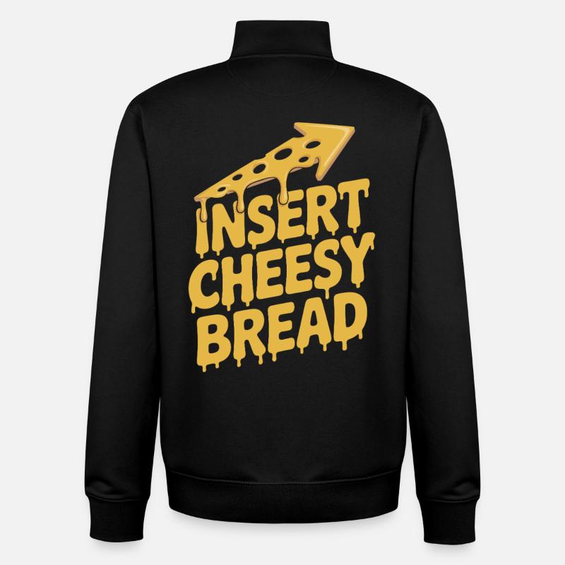Käse Käsestange Käse Toast - Unisex Organic Zip Sweatshirt von Stanley/Stella - Schwarz