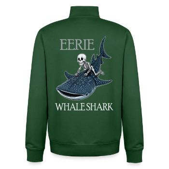Energie der Meere mit Walhai - Unisex Organic Zip Sweatshirt von Stanley/Stella - Flaschengrün - Hinten - AI Model Male 185 dark (185cm)