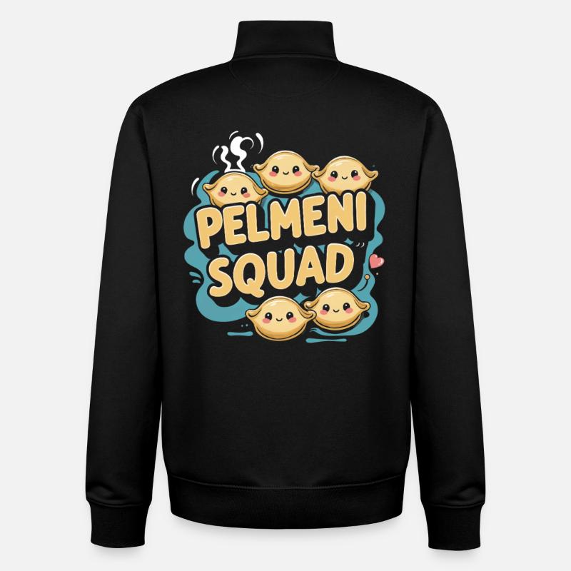 Pelmeni Pelmenis - Sweat zippé unisexe en coton bio Stanley/Stella - noir