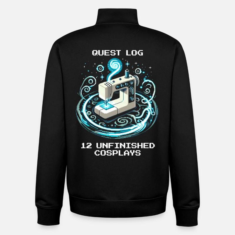 Quest-Log: 12 unfertige Cosplays | Cosplay - Unisex Organic Zip Sweatshirt von Stanley/Stella - Schwarz