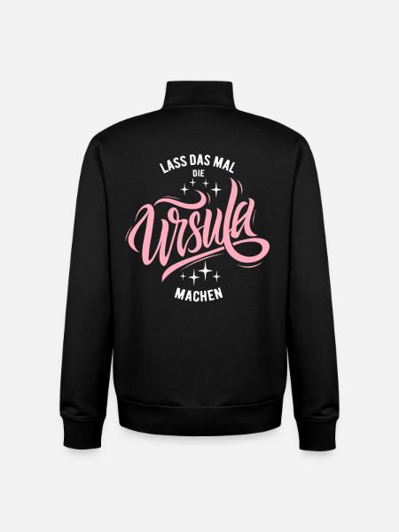 Let Ursula do that - name day - Unisex Organic Zip Sweatshirt by Stanley/Stella - black