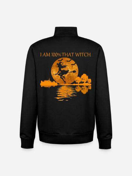 100 Percent That Witch - Unisex Organic Zip Sweatshirt by Stanley/Stella - black