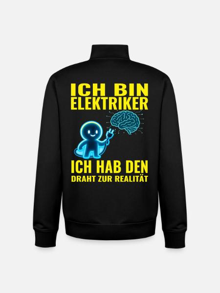 Elektrischer Geist mit Draht-Amongus - Unisex Organic Zip Sweatshirt von Stanley/Stella - Schwarz