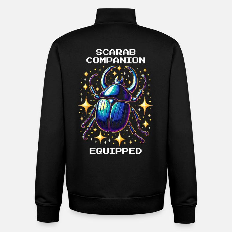 Scarab Pet Equipped | Egypt - Unisex Organic Zip Sweatshirt by Stanley/Stella - black
