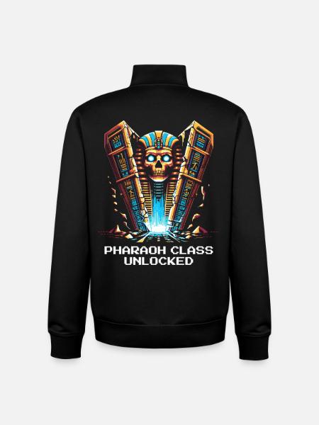 Pharaoh Class Unlocked | Egypt, RPG - Unisex Organic Zip Sweatshirt by Stanley/Stella - black