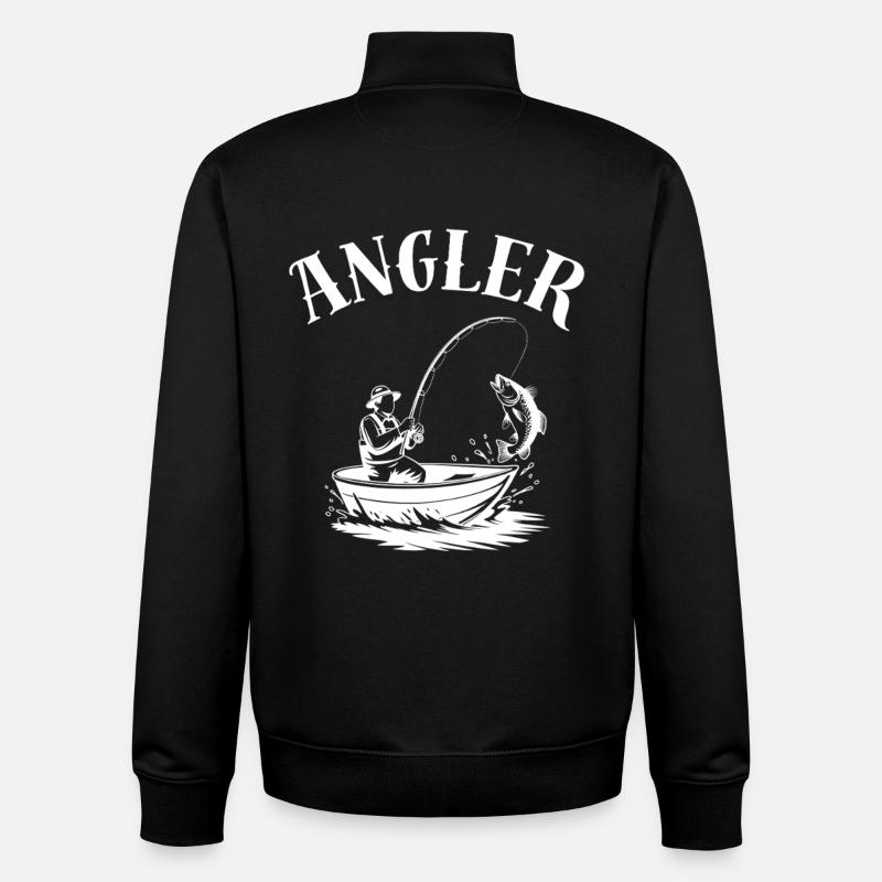 Chemise de pêcheur pour l’anniversaire - Sweat zippé unisexe en coton bio Stanley/Stella - noir