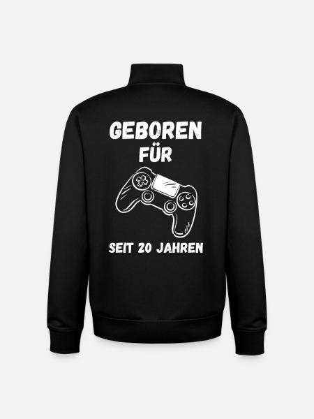 Born for gaming - Unisex Organic Zip Sweatshirt by Stanley/Stella - black
