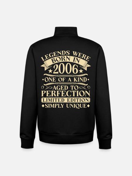 20ème Anniversaire Millésime 2006 - Sweat zippé unisexe en coton bio Stanley/Stella - noir