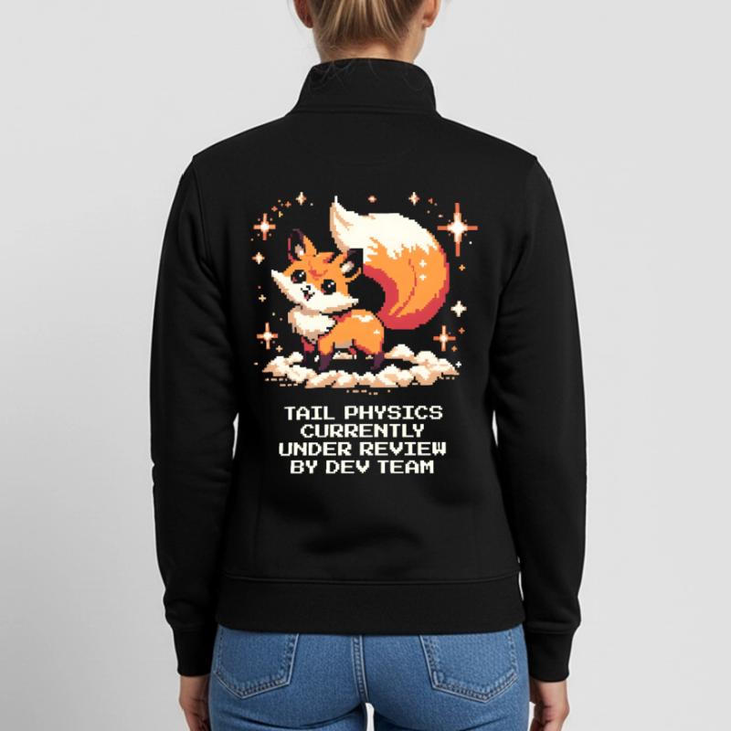 Schwanzphysik wird geprüft | Fuchs, Dev-Team Unisex Organic Zip Sweatshirt von Stanley/Stella
