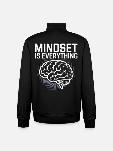 Mindset is everything - Unisex Organic Zip Sweatshirt by Stanley/Stella - black