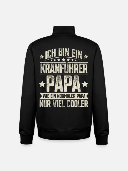 Crane Operator Dad - Unisex Organic Zip Sweatshirt by Stanley/Stella - black