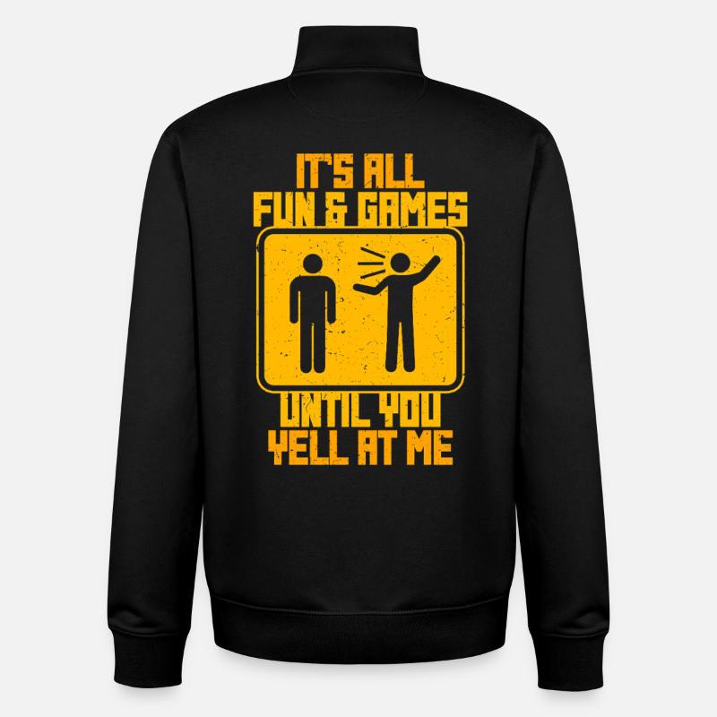 Sourd, sourd, malentendant - Sweat zippé unisexe en coton bio Stanley/Stella - noir