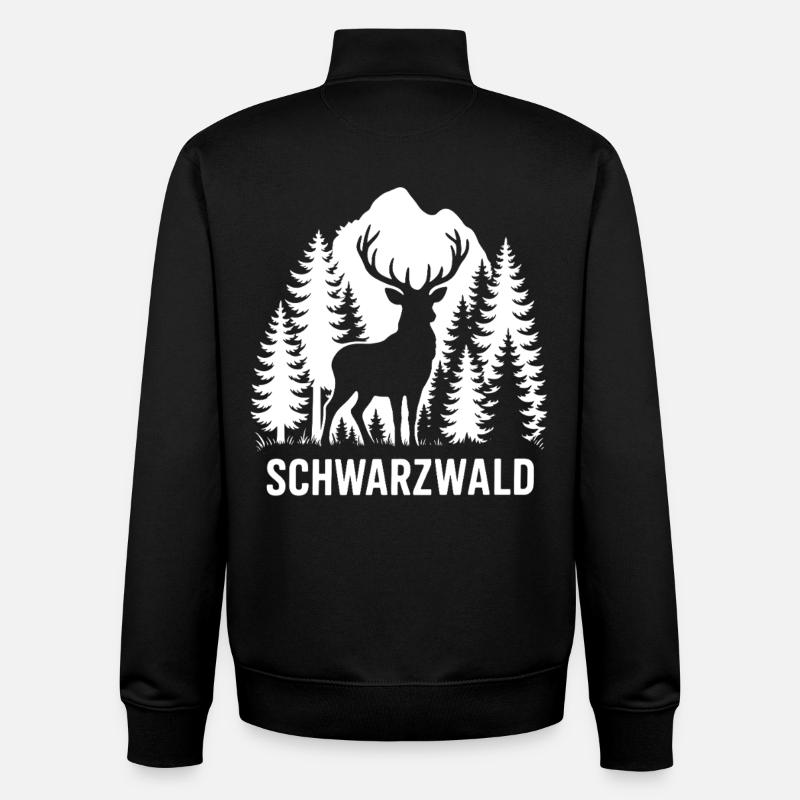 Schwarzwald - Unisex Organic Zip Sweatshirt von Stanley/Stella - Schwarz