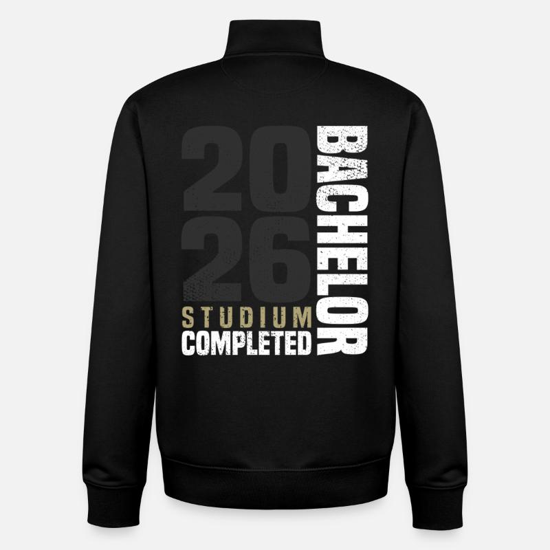 Bachelor Studium 2026 - Unisex Organic Zip Sweatshirt von Stanley/Stella - Schwarz