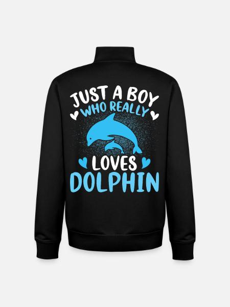 Delfin - Unisex Organic Zip Sweatshirt von Stanley/Stella - Schwarz