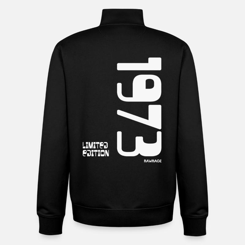 Limited_Edition_1973 - Sweat zippé unisexe en coton bio Stanley/Stella - noir
