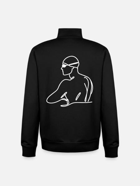 Float Sketch - Unisex Organic Zip Sweatshirt by Stanley/Stella - black
