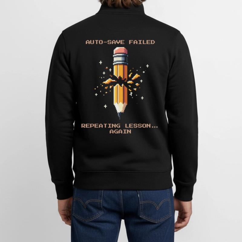 Autosave failed | Repeat lesson Unisex Organic Zip Sweatshirt by Stanley/Stella