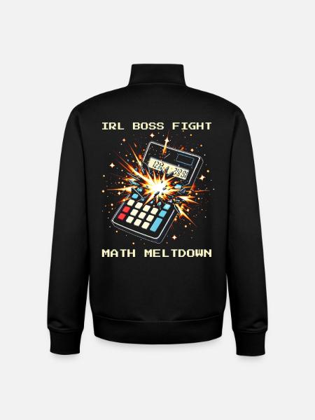 Endgegner Mathe | Hausaufgaben Frust Humor - Unisex Organic Zip Sweatshirt by Stanley/Stella - black