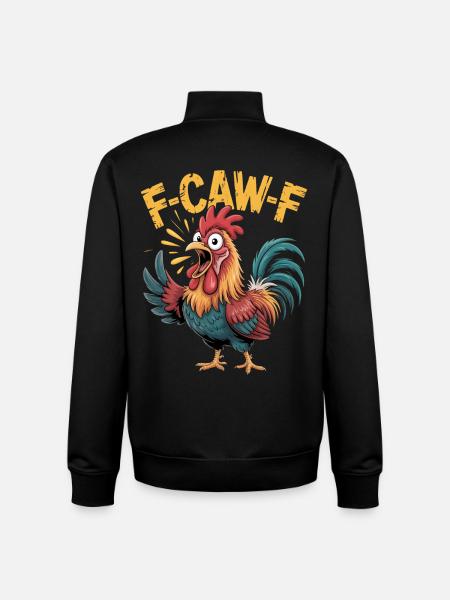 Vibrant Rooster FCAWF Mascot - Unisex Organic Zip Sweatshirt by Stanley/Stella - black
