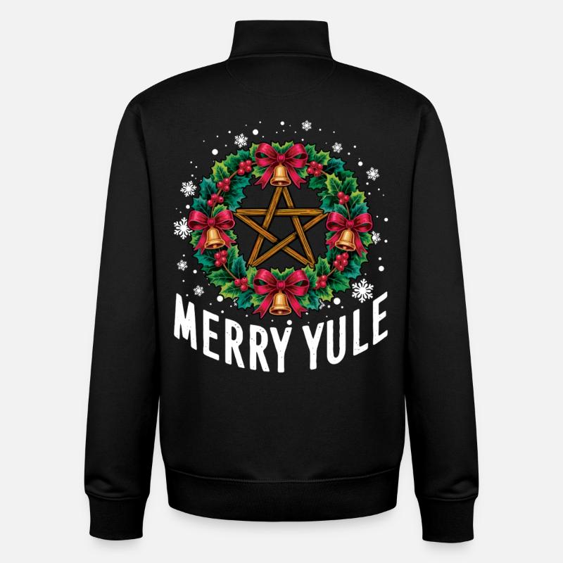 Joyeux Noël Noël - Sweat zippé unisexe en coton bio Stanley/Stella - noir
