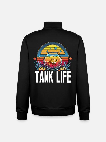 Fish farmer Aquarist Fish farming - Unisex Organic Zip Sweatshirt by Stanley/Stella - black