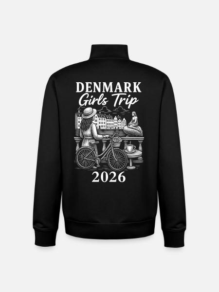 Dänemark Mädelsreise 2026 - Unisex Organic Zip Sweatshirt von Stanley/Stella - Schwarz
