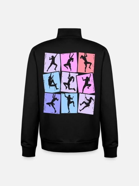 Klettern Berge Kletterer Bouldern Damen Mädchen - Unisex Organic Zip Sweatshirt von Stanley/Stella - Schwarz