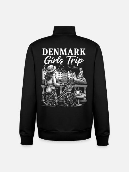 Denmark Girls Trip - Unisex Organic Zip Sweatshirt by Stanley/Stella - black