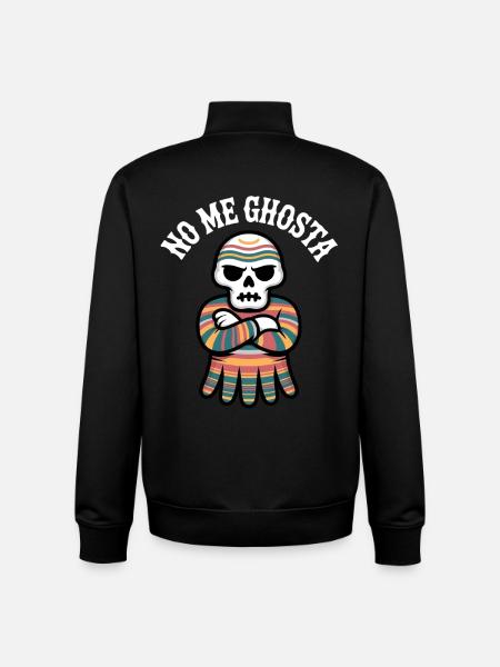 No Me Gusta Calavera Poncho - Unisex Organic Zip Sweatshirt von Stanley/Stella - Schwarz
