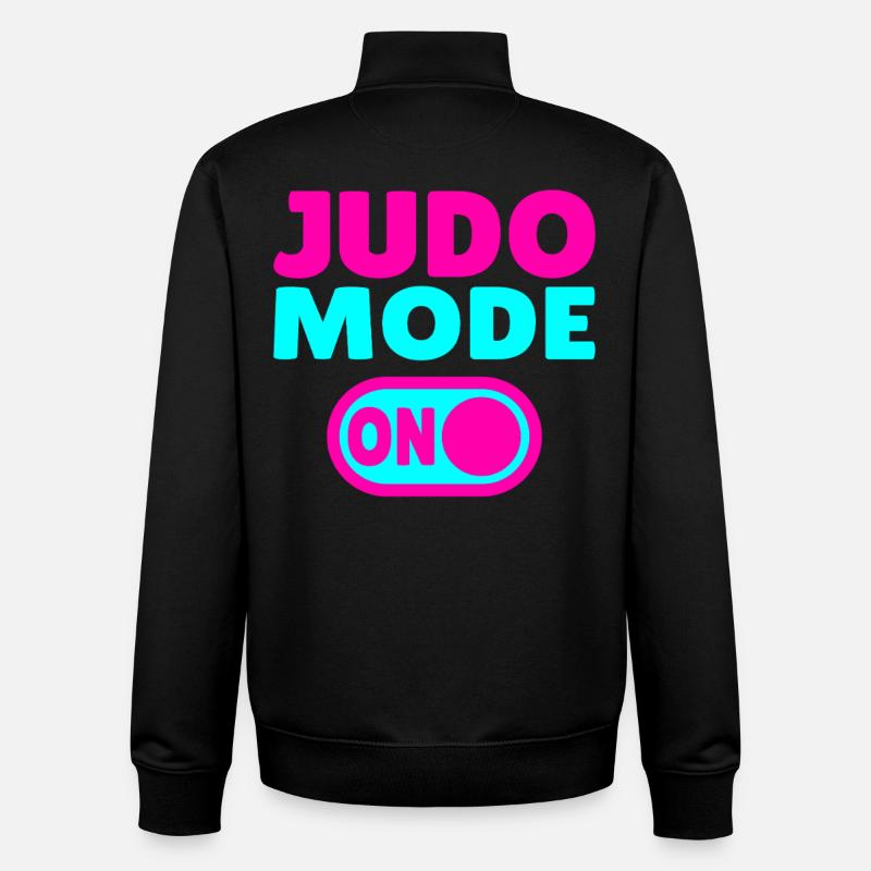 Judo Mode ON – Stärke, Disziplin & Kampfgeist - Unisex Organic Zip Sweatshirt von Stanley/Stella - Schwarz