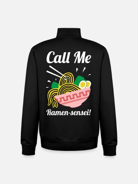 Nenn mich Ramen-Sensei-Hemd - Unisex Organic Zip Sweatshirt von Stanley/Stella - Schwarz