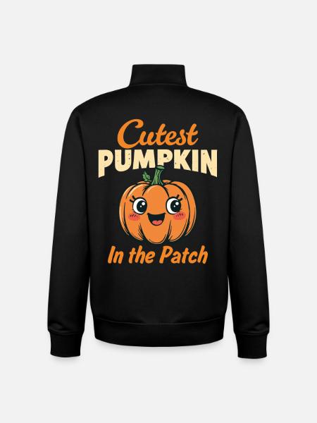 Cutest Pumpkin in the Patch - Unisex Organic Zip Sweatshirt by Stanley/Stella - black