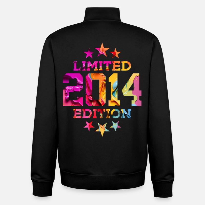 ÉDITION LIMITÉE 2014 12E ANNIVERSAIRE - Sweat zippé unisexe en coton bio Stanley/Stella - noir