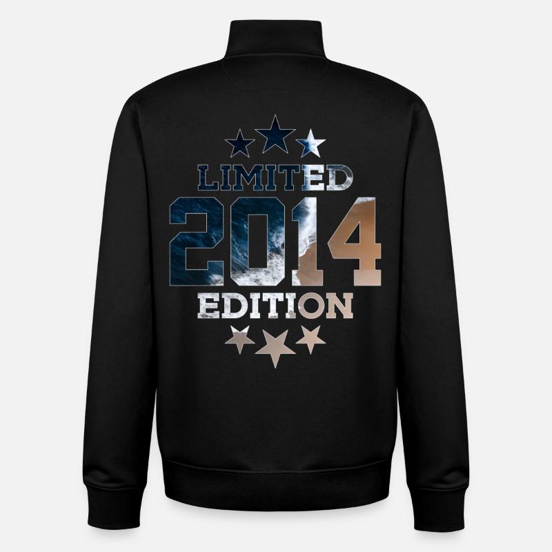 LIMITED EDITION 2014 12TH BIRTHDAY - Unisex Organic Zip Sweatshirt by Stanley/Stella - black