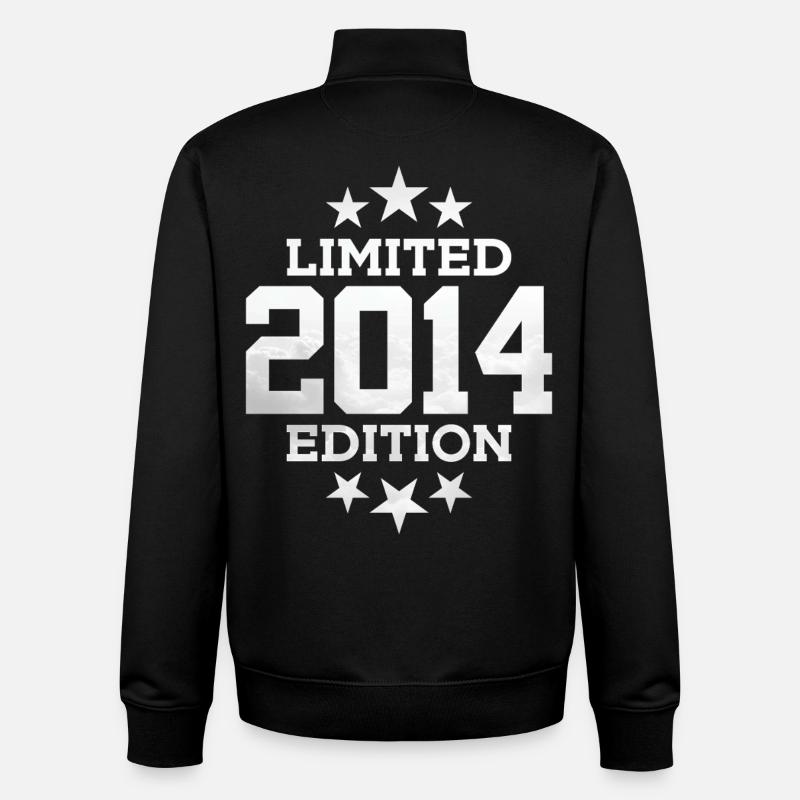 LIMITED EDITION 2014 12TH BIRTHDAY - Unisex Organic Zip Sweatshirt by Stanley/Stella - black