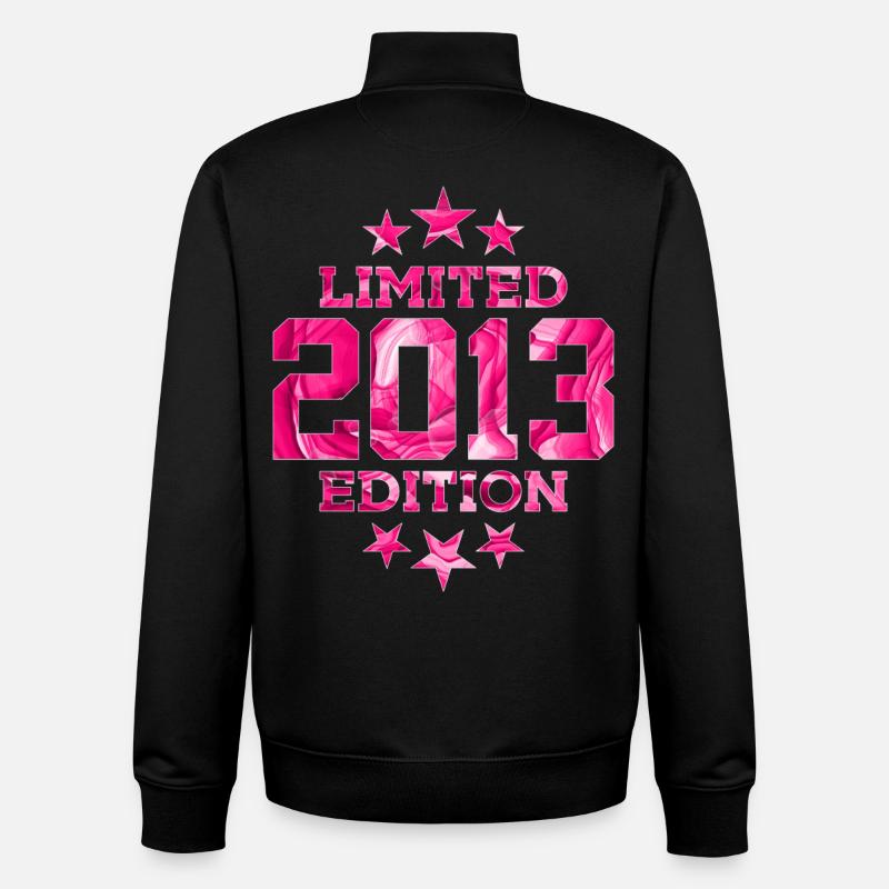 LIMITED EDITION 2013 13TH BIRTHDAY - Unisex Organic Zip Sweatshirt by Stanley/Stella - black