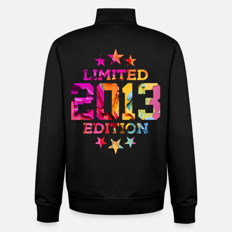 ÉDITION LIMITÉE 2013 13E ANNIVERSAIRE - Sweat zippé unisexe en coton bio Stanley/Stella - noir