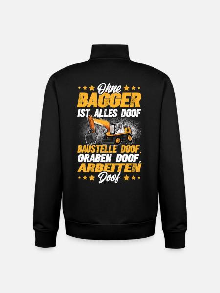 Bagger - Unisex Organic Zip Sweatshirt von Stanley/Stella - Schwarz