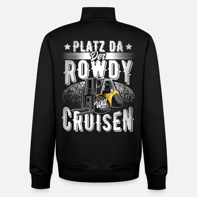 Staplerfahrer - Unisex Organic Zip Sweatshirt von Stanley/Stella - Schwarz