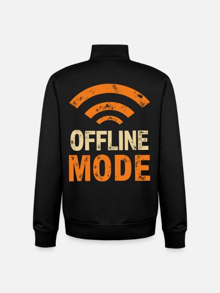 Endlich im Funkloch – Offline-Modus - Unisex Organic Zip Sweatshirt von Stanley/Stella - Schwarz