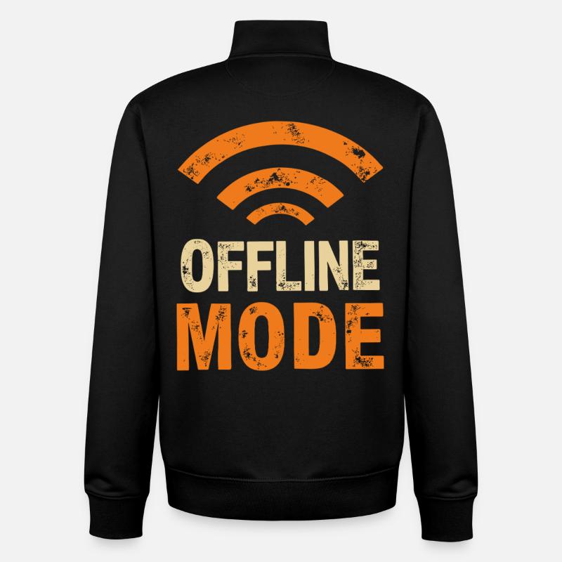 Endlich im Funkloch – Offline-Modus - Unisex Organic Zip Sweatshirt von Stanley/Stella - Schwarz