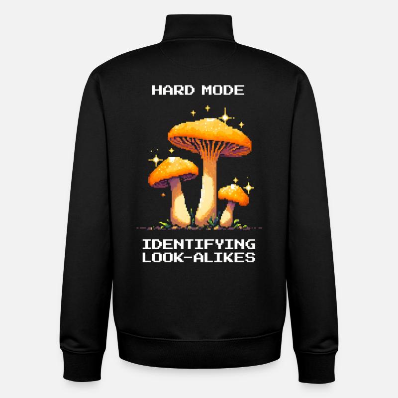 Hard Mode: Determining Doppelgangers | Fungi - Unisex Organic Zip Sweatshirt by Stanley/Stella - black