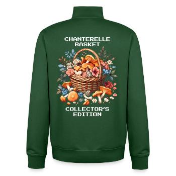 Pfifferlingskorb | Sammleredition Forager - Unisex Organic Zip Sweatshirt von Stanley/Stella - Flaschengrün - Hinten - AI Model Male 185 dark (185cm)