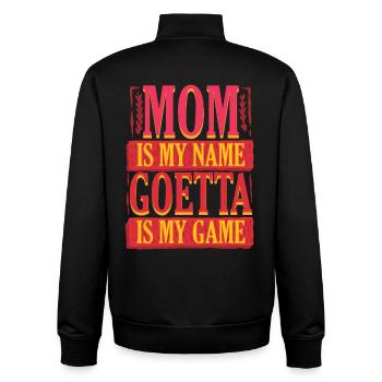 Goetta Sausage Nut - Unisex Organic Zip Sweatshirt by Stanley/Stella - black - Back - AI Model Male 185 light (185cm)