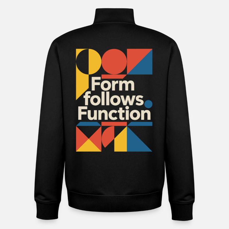 Bauhaus Architecture Architect - Unisex Organic Zip Sweatshirt by Stanley/Stella - black