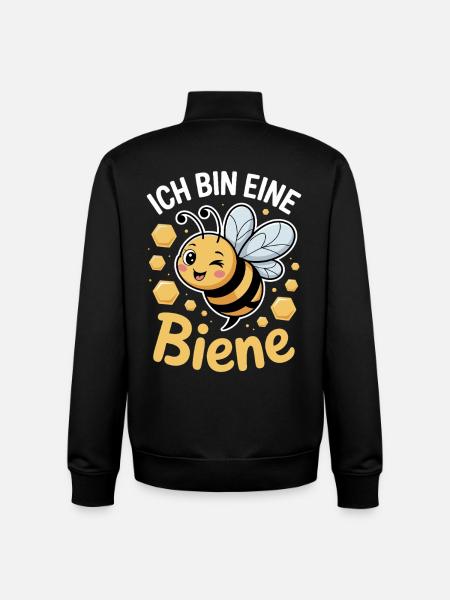 Ich Bin Eine Biene Faschingskostüm - Unisex Organic Zip Sweatshirt von Stanley/Stella - Schwarz