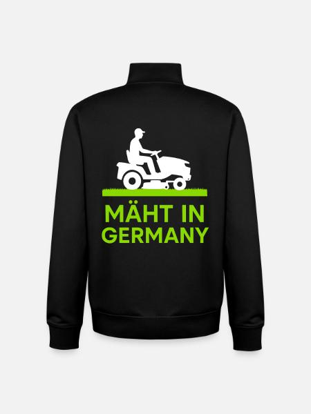 Mowing in Germany - Unisex Organic Zip Sweatshirt by Stanley/Stella - black