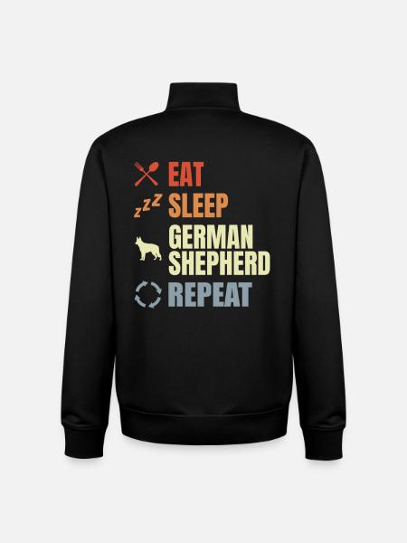 Schäferhund Routine - Unisex Organic Zip Sweatshirt von Stanley/Stella - Schwarz