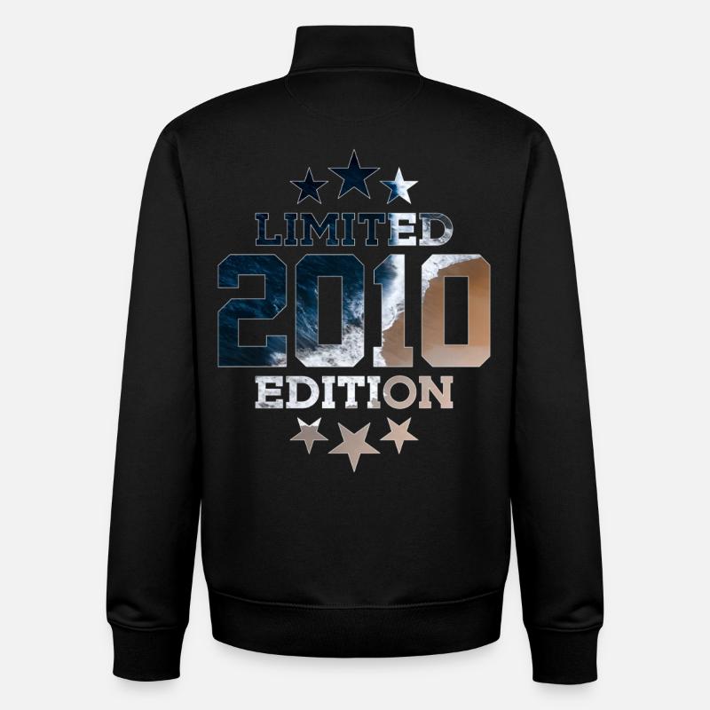 ÉDITION LIMITÉE 2010 16E ANNIVERSAIRE - Sweat zippé unisexe en coton bio Stanley/Stella - noir